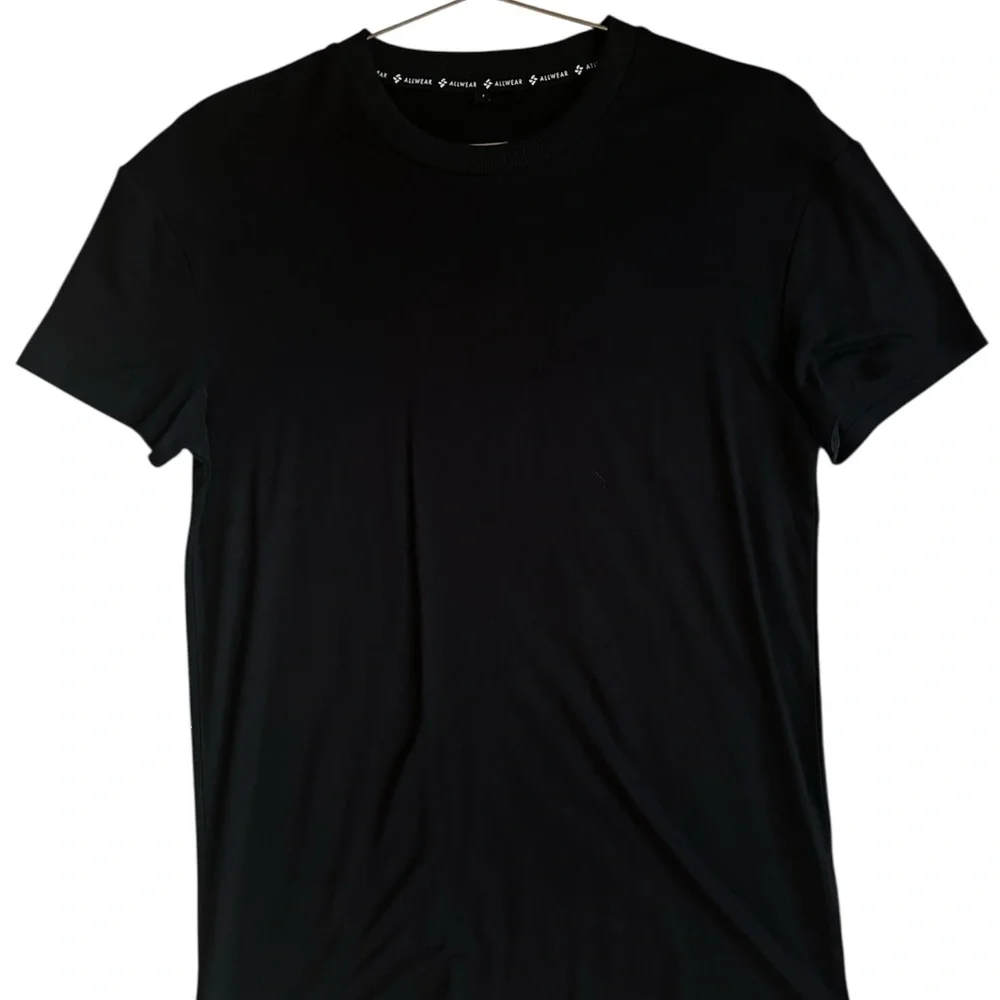 All Wear Classic Black Womens Organic midweight T-Shirt - Picture 2 of 3